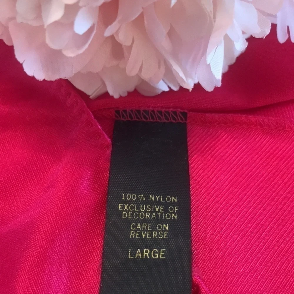 Vintage Vandemere Pink Lace Long Nightgown Size Large